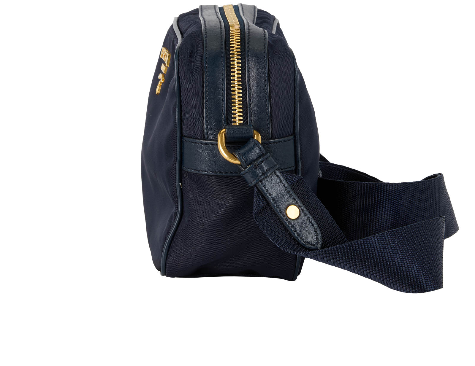 Camera Bag, &pound;575, Handbags, Navy, Nylon, Bottom view